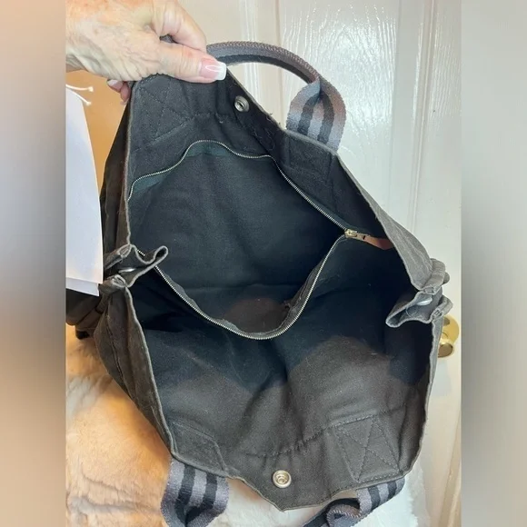 HERMES FOURRE TOUT MM VINTAGE TOTE BAG CANVAS BLACK - Picture 8 of 13